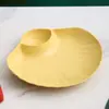 Plato para Escupir Huesos de Dibujos Animados para Escritorio del Hogar Plato Creativo de Concha Manzana Pequeño Plato de Amor Plato para Frutas Snacks Frutas Secas de Sala de Estar