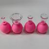 Nuevo Juego de Plástico de Cuatro Piezas, Kit de Ventosaterapia Rosa, Ventosas, Kit de Ventosaterapia Casera Sin Llama, No Vasos de Vidrio