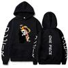 Sudadera con capucha y estampado de Luffy de One Piece de Amazon para hombre, chaqueta deportiva con forro polar