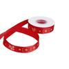 Cinta Festiva de Año Nuevo de 2.5 cm con Estampado en Caliente Cinta para Empaque de Cajas de Regalo del Festival de Primavera Cinta Roja de Año Nuevo de Estilo Chino
