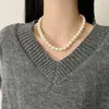 Moderna Cadena de Perlas para Mujer, Cadena para Suéter, Nuevo Modelo 2026, Cadena Clavicular de Lujo Ligero de Nicho, Cadena de Cuello de Gama Alta, Accesorio Versátil