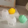 Amapola DIY Resina de Cristal 3D Yeso Aromaterapia Vela Molde de Silicona con Forma de Concha Grande y Pequeña Venta al por Mayor