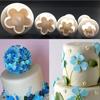 Molde de bolo 4 cabeças flor de ameixa primavera fondant em relevo die corte molde biscoito atacado