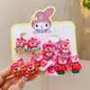 Lindo Kit de Gomas para el Cabello para Niños, Bandas para el Cabello de Bebé que No Dañan el Cabello, Cuerdas para el Cabello de Dibujos Animados para Niñas, Anillos para el Cabello del Tamaño de un Pulgar, Dulces Anillos de Toalla