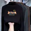 Camiseta de manga larga de forro polar para niño, nuevo estilo otoño e invierno 2026, camiseta interior de cuello redondo para niños con estampado de dibujos animados, camiseta interior para niño