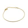 Fuente de comercio electrónico transfronterizo pulsera de acero inoxidable 18K diseño de nicho femenino Europa y Estados Unidos simple pulsera chapada en oro de acero de titanio al por mayor