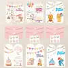 Tarjeta de Felicitación de Cumpleaños en Inglés Estilo Floral Nuevo Transfronterizo con Bendiciones Creativas Manuscritas, Sobre y Tarjeta de Regalo Decorativa