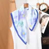 Pañuelos de Seda Refrescantes de Primavera y Verano, Pañuelos Finos y Versátiles para el Cuello, Pañuelos Suaves para Combinar con Vestidos y Camisas