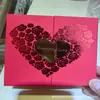 Pastel en Forma de Corazón de Oro Puro 999, Te Amo por Diez Mil Años Adorno de Regalo, Feliz Cumpleaños, Día de la Mujer Tienda de Oro Regalo Promocional