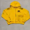 Aliexpress Comércio Exterior Estilo Retro Americano Desgastado Personalizado Moletom com Zíper Calça de Moletom Bordado de Letras Moletom com Capuz Atacado