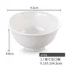 Tigela Pequena Branca Tigela de Sopa Cantina Restaurante Comercial Tigela de Arroz Chinesa Tigela de Mingau Porcelana de Imitação Plástico Tigela Redonda Atacado