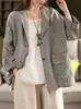 Amazon Otoño Japonés y Coreano 2025 Nueva Camisa de Cuadros Tops y Chaquetas para Mujer
