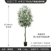 Planta en Maceta de Olivo Artificial Transfronteriza, Bonsái de Planta Verde Artificial Desmontable, Decoración para el Hogar de Comercio Exterior, Adorno de Árbol Artificial para Sala de Estar