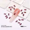 Zirconia Rectangular Dorada para Uñas Mini Pedrería de Fondo Plano Decoraciones Populares para Uñas Pedrería Dorada Larga en Tira Pedrería para Uñas Francesas