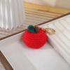 Llavero Colgante de Muñeco de Peluche Muñeco de Fruta y Verdura Muñeco de Ganchillo de Lana Colgante para Bolso Tejido a Mano Joyería de Punto