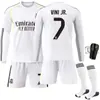 2526 Uniforme de Fútbol de Local de Manga Larga del Real Madrid No. 9 Mbappe 7C Ronaldo Jersey 5 Bellingham Traje de Otoño e Invierno