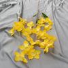 Simulação de narciso de 4 garfos, decoração de teto de casamento, flor falsa, arranjo de flores para sala de estar, adereços para fotos