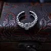 Plata de Ley S925 Estilo Vintage Anillo Abierto Tejido Hueco de Cuerda de Cáñamo con Diamantes Completos Lujo Ligero Temperamento de Gama Alta Moda ins