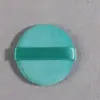 Não come pó, esponja de pó, flocado dupla face, aplicador de pó solto, compacto de pó translúcido redondo, superfície longa de pelúcia, esponja de reposição para cushion