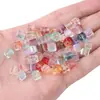 Cuentas de Cristal de 7mm Cubo Iridiscente Degradado Cuentas Pequeñas Cuentas Sueltas Hechas a Mano DIY Pulsera de Cuentas Accesorios de Joyería Materiales Venta al por Mayor