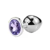 Metal 1.8 Forma de Corazón Plata Tapón Anal 1.8 Redondo Ano Mini Versión Productos para Adultos Tapón Anal Venta al por Mayor Dropshipping