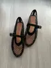 Sandalias de Estilo Red de Pesca Nuevas Transfronterizas Europeas y Americanas, Sandalias de Talla Grande, Zapatos Mary Jane para Mujer, Dorados Huecos al por Mayor Talla Grande