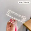 Grampo de Cabelo Pinça de Pérola Grande Coreano Elegante Temperamento Feminino Presilha Tubarão para Parte de Trás da Cabeça Acessório de Cabelo