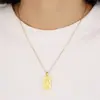Accesorios de joyería europeos y americanos, collar cuadrado DIY, collar colgante con cabeza de reina, colgante con hebilla de melón, fabricantes al por mayor