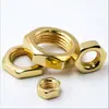 Producción de tuercas de color dorado electrochapado para accesorios de iluminación, tuercas de la serie dorada electroforética, tuercas de color dorado imitación y cobre imitación electrochapado para uso general en aparatos eléctricos y juguetes