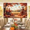 Exclusivo da Amazon: Fundo de Colheita de Ação de Graças, Banner de Decoração para Festa Temática de Colheita de Outono, Venda Direta da Fábrica