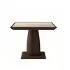 Mesa Especial Guandan Madera Maciza Mesa de los Ocho Inmortales Mesa Cuadrada de Cuatro Lados Mesa de Comedor Estilo Chino Nuevo Mesa y Sillas de Tablero de Roca para Ajedrez y Cartas