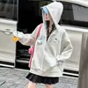 Chaqueta para Niña Estilo Primavera/Otoño 2026 Nueva Sudadera con Capucha para Niños Chaqueta de Béisbol Ropa de Primavera para Niños Mayores Top Holgado con Estilo