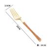Amazon Transfronterizo Acero Inoxidable Imitación Mango de Madera Cuchillo Pequeño de Cintura de Hombre, Tenedor y Cuchara Juego de Vajilla Occidental de Cuatro Piezas para Boda