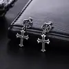 Aretes de Acero de Titanio para Hombres, Pinzas para Orejas con Borla y Cono Estilo Punk para Mujeres, Aros para Orejas Unisex sin Perforación, Accesorios para Orejas de Acero Inoxidable de Moda