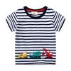 Camisetas de Manga Corta para Niñas Estilo Nuevo Verano 2026 al por Mayor, Tops Bordados para Niños Estilo Europeo y Americano, Envío Directo de una Pieza