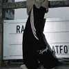 Cintura Tridimensional, Estilo Retro Americano, Tres Rayas, Pantalones Casuales Fluidos, Pantalones Deportivos de Chándal Rectos Sueltos para Hombre