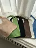 Nova Bolsa de Compras Tecida Coreana de Grande Capacidade Moda Lã Simples de Ombro Único Retrô Casual Trançada Vazada Transfronteiriça