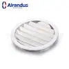 Ventilación exterior de aluminio con rejilla de red, a prueba de lluvia, impermeable, a prueba de insectos, salida de aire, boquilla anular