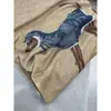 Recomendação PrincipalCamisa Oversized de Manga Longa Yuran 26 Estilo Novo de Início de Primavera Amiga da Pele Tencel Lã Pintada à Mão com Estampa de Galgo