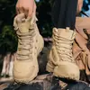 Zapatos de entrenamiento y gaming transpirables, ligeros, de tamaño grande y transfronterizos, diseñados para fuerzas especiales, senderismo al aire libre y combate, con construcción duradera y diseño de media a alta caña para hombre.