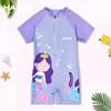 Fabricantes de fontes de roupas de banho infantis, roupas de banho macias de secagem rápida com protetor solar para meninos e meninas, atacado, podem ser personalizadas