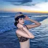 Sombrero Azul de la Marina Británica 2025 Estilo Nuevo Sombrero Verano Mujer Hermoso Sombrero de Sol Sombrero de Marinero Japonés