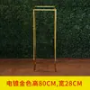 Novos Adereços de Casamento Estrutura Quadrada Geométrica de Ferro Forjado Pedestal Suporte de Flores Arranjo Floral Enfeites de Decoração de Casamento