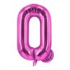 Globo de película de aluminio de 16 pulgadas con letras inglesas A-Z, cuerpo fino, globo de papel de aluminio rojo y negro, decoración para fiestas