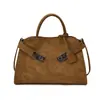 Bolso tote retro de ante transfronterizo, gran capacidad, adecuado para ir al trabajo, se puede llevar al hombro o cruzado, con un diseño sofisticado y elegante, y disponible para personalización.