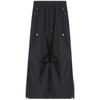 Pantalones Cargo Negros Pequeños de Secado Rápido para Mujer, Nuevo Estilo Verano 2025, Protección Solar, Resistentes a los Rayos UV, Seda de Hielo, Pierna Ancha, Corte Recto, Talla 145