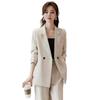 Traje Formal de Alta Gama Estilo Coreano Tres Piezas para Mujer Primavera y Otoño Nuevo Casual Color Sólido Traje Interior Chaqueta Pantalones de Pierna Ancha