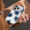 Selección de Productos Transfronterizos Azul Graffiti Líneas Corazón Forma de Corazón iPhone 17 Doble Capa Funda para Teléfono Manzana 18Pm Película Protectora
