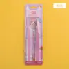 Pinça para cílios postiços 1 PC pinça rosa pinça reta cotovelo plana pinça ESD pinça para diário pinça cola bastão