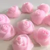 Em Estoque 3,5cm Formato de Botão Tridimensional Artesanal Fio de Gelatina Botão de Rosa DIY Buquê de Noiva Corsage Acessório para Cabeça
